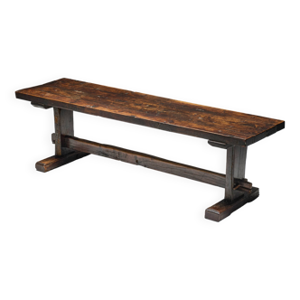 Table de Ferme Robuste du Travail Populaire, France, 19ème Siècle