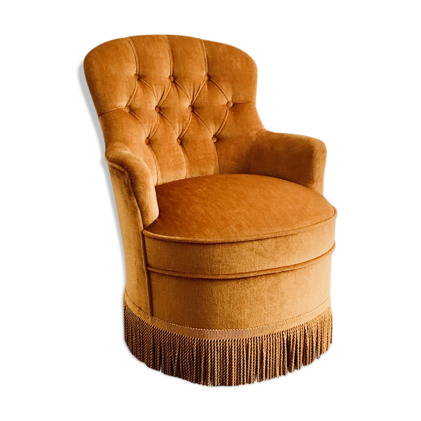 Toad velvet armchair