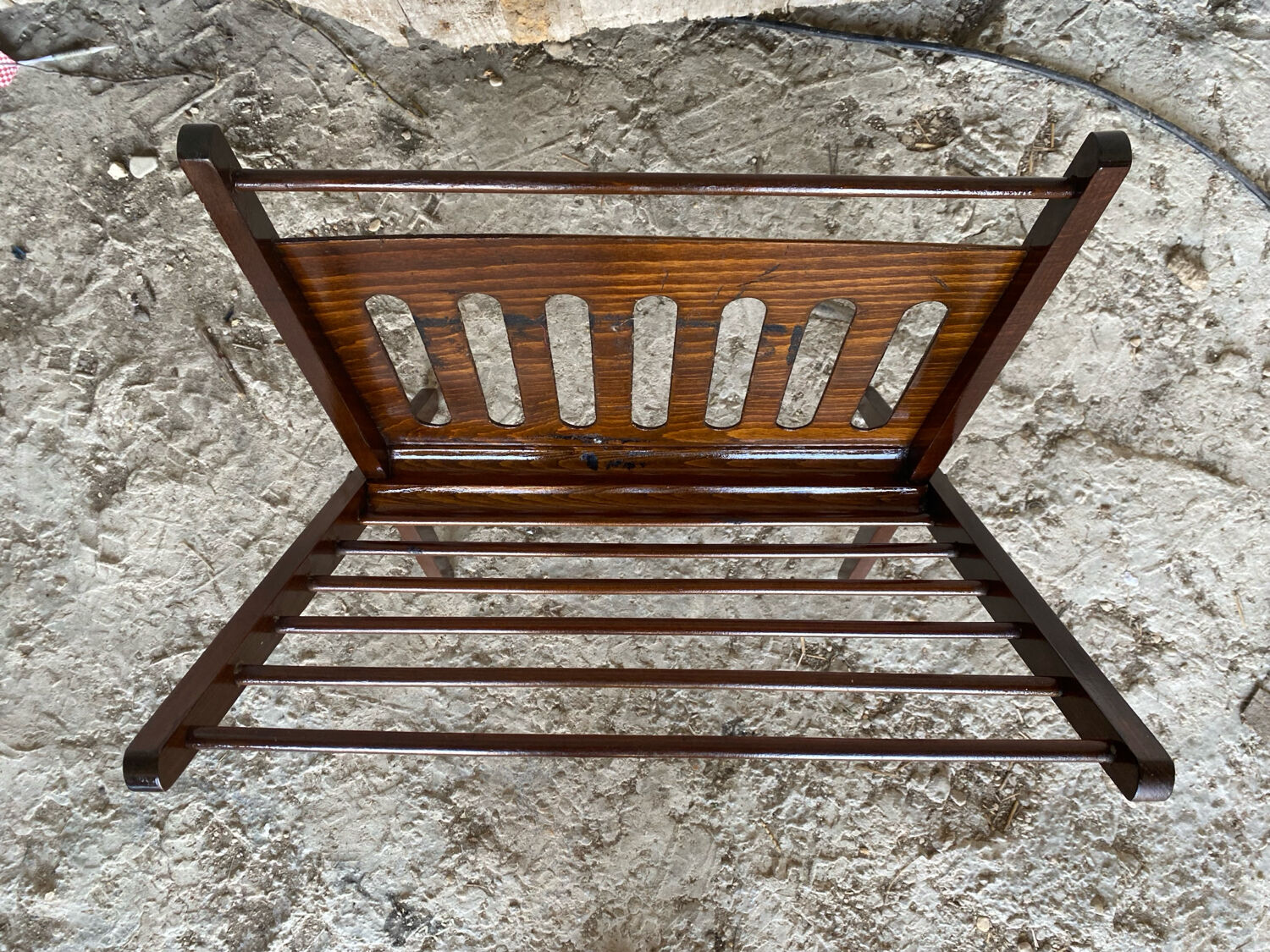 Scandinavian Folding Magazine Rack CEES BRAAKMAN for Pastoe Wood 1960s