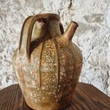 Jarre ancienne en terre cuite – France, XVIIIe siècle – Pot à huile de noix