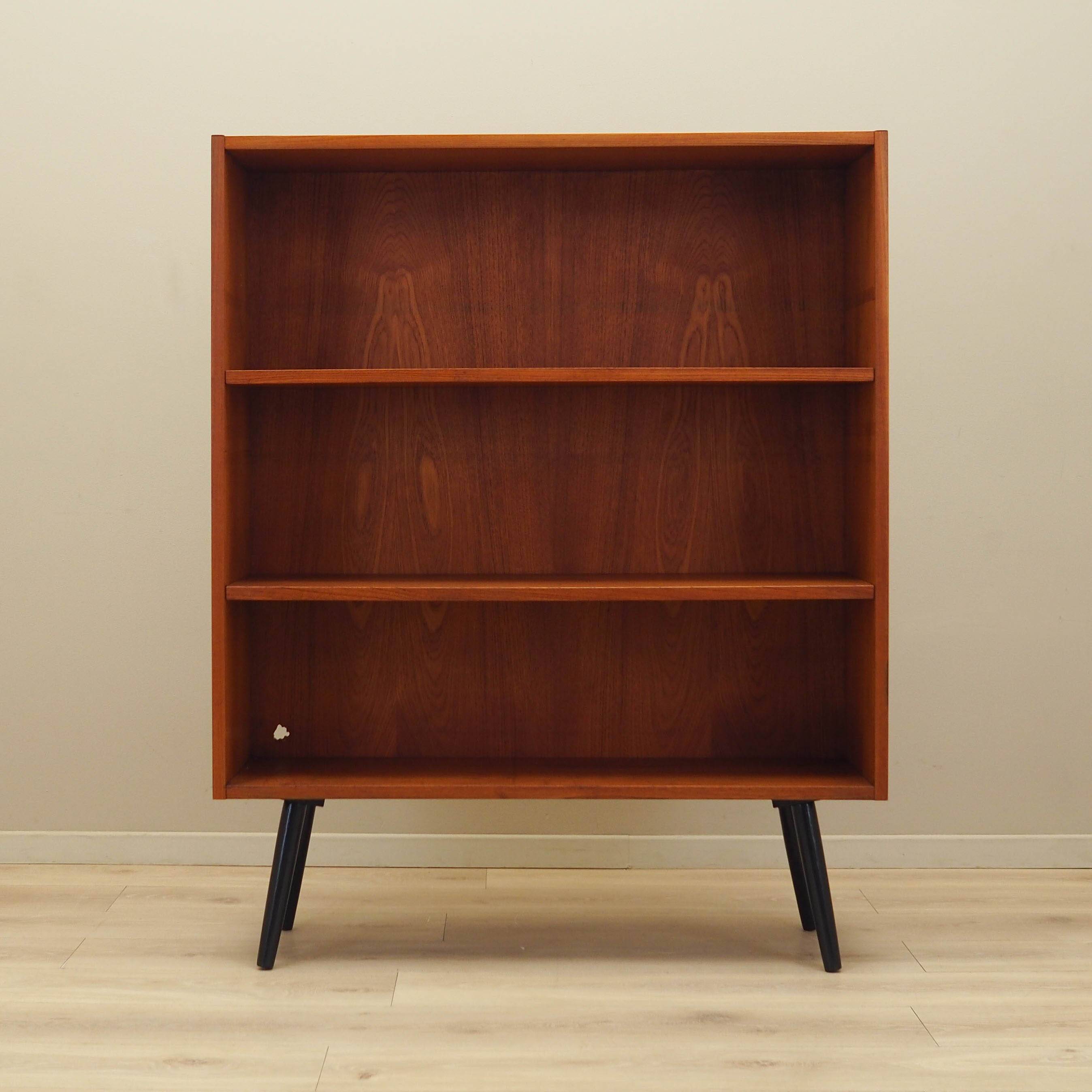 Teak bookcase, Danish design, 1970s, manufactured in Denmark