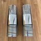 Pair of vintage wall lamps "Spring", chromed metal, France 1970