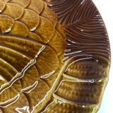 2 vintage fish dishes in slip from Sarreguemines