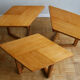 Table basse hexagonale en 3 modules 1950/60