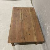 Solid wood coffee table with 2 drawers – chic country style