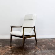 Mid-Century High Back Armchair by Edmund Homa, GFM, Poland, 1960s