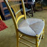 Duo of mulched Provencal chairs