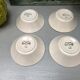 4 Digoin cups France the Francorussian green yellow blue pink dessert