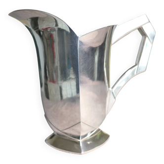 Art Deco pitcher Gallia Christofle by Louis Sue and Mare, silver-plated metal.