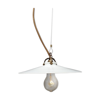 white hanging lamp opaline cable bee tiger