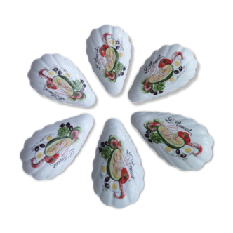 L'Hirondelle porcelain avocado service
