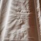 Old large linen sheet monogrammed CP