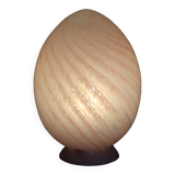 Pink glass egg lamp 70s