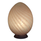 Pink glass egg lamp 70s