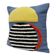 Handmade wool cushion cover yellow lamp 45 x 45 cm