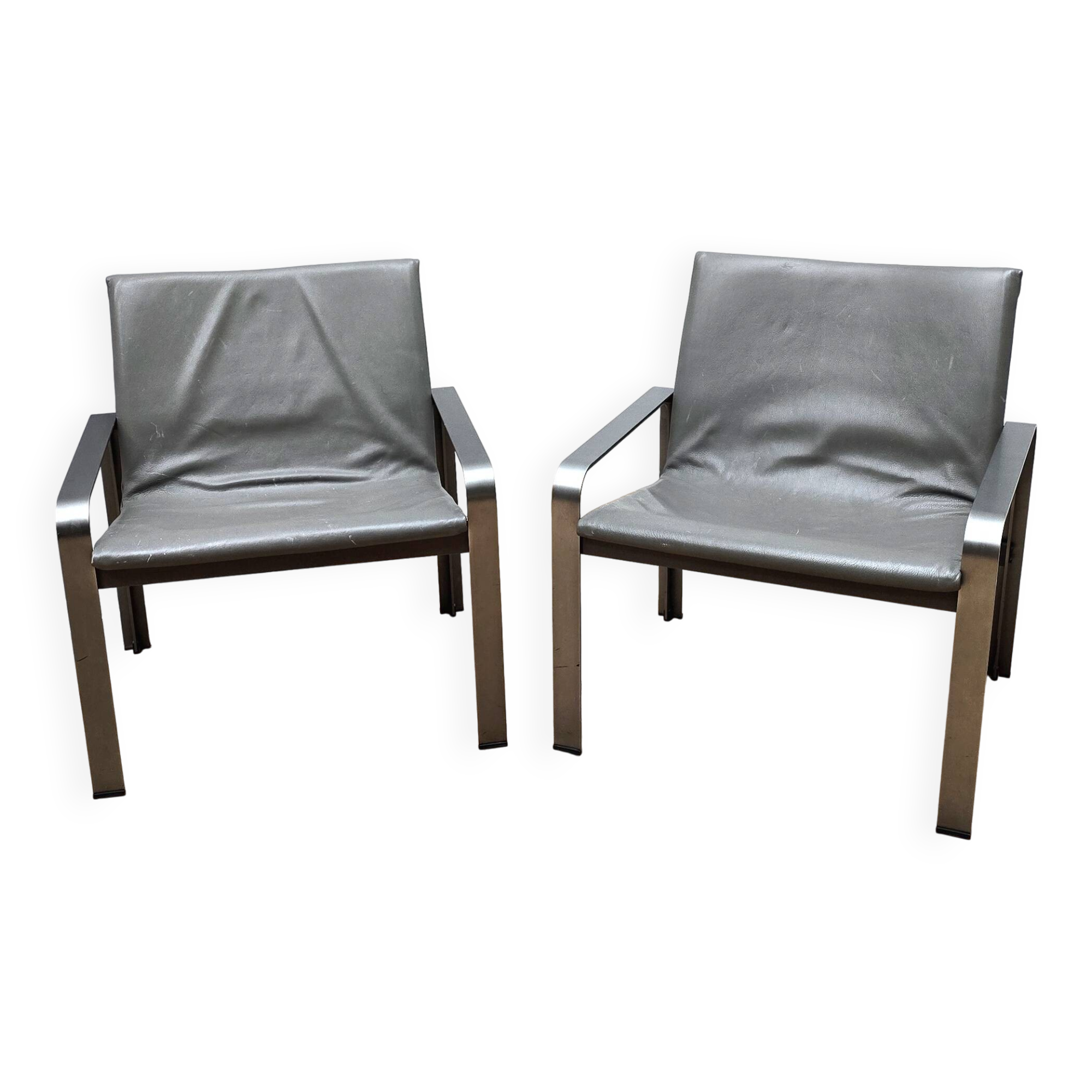Pair of Lounge Chairs, J. Toussaint