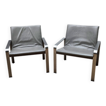Pair of Lounge Chairs, J. Toussaint
