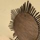 Vintage sun mirror in woven rattan diameter 45 cm retro decoration