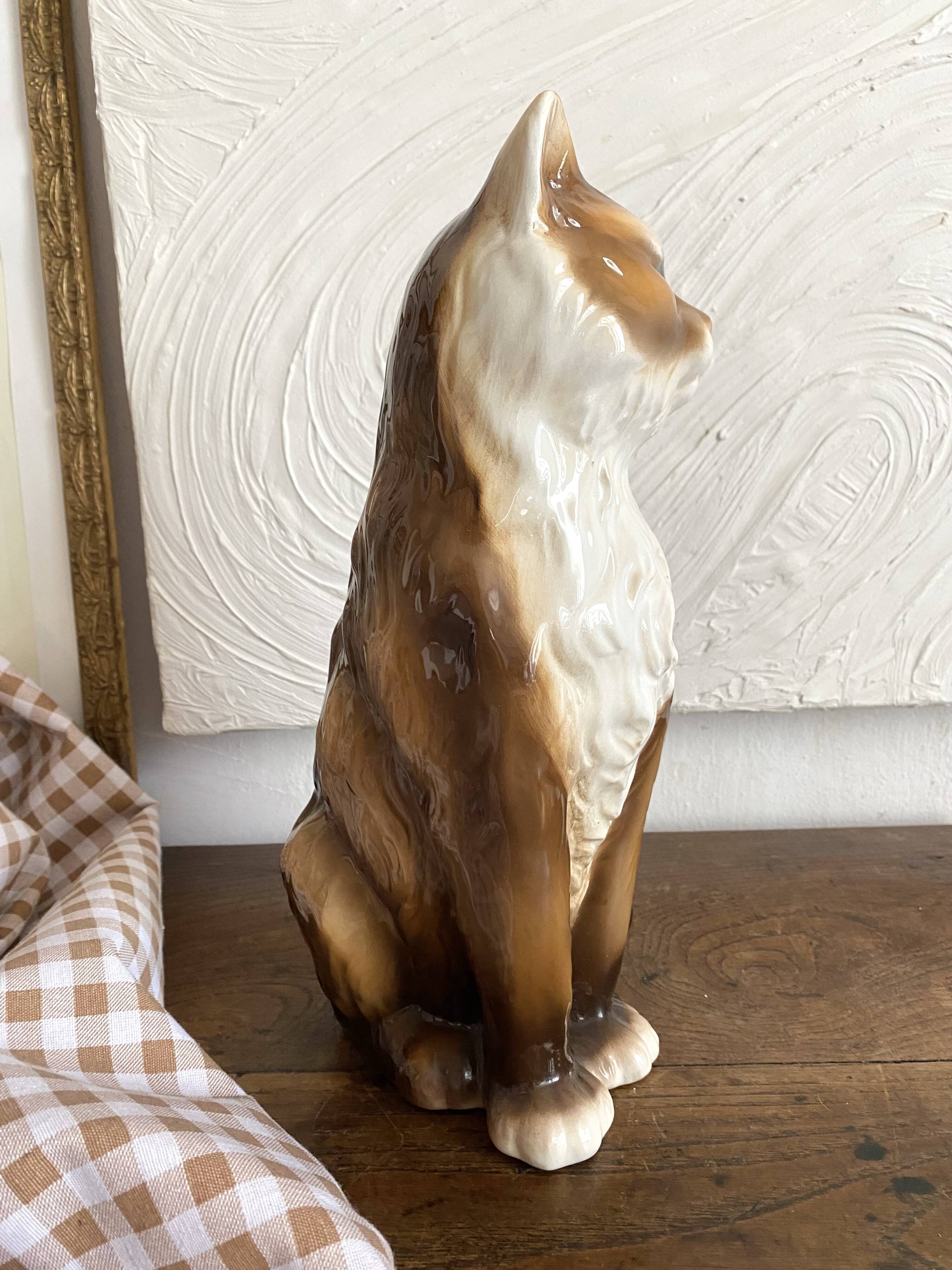 Large ceramic cat, Italy, 1970s