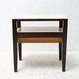 Modernist side or bedside table, Czechoslovakia, 1960s