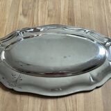 Plat en métal argenté ercuis