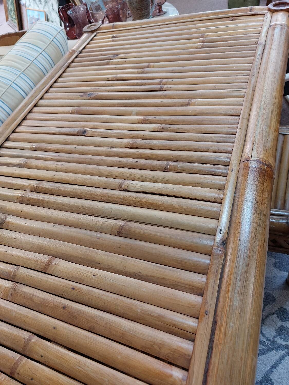 Bamboo desk with chair