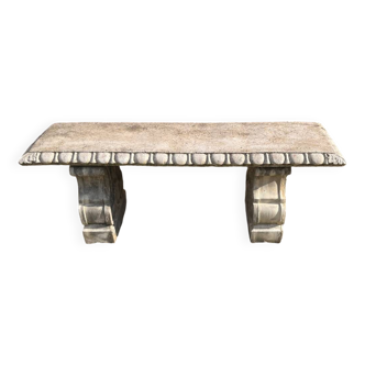 Banc de jardin en pierre