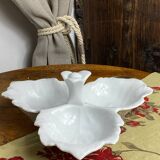 Segmented serving dish, leaf shape, porcelain, Bavaria