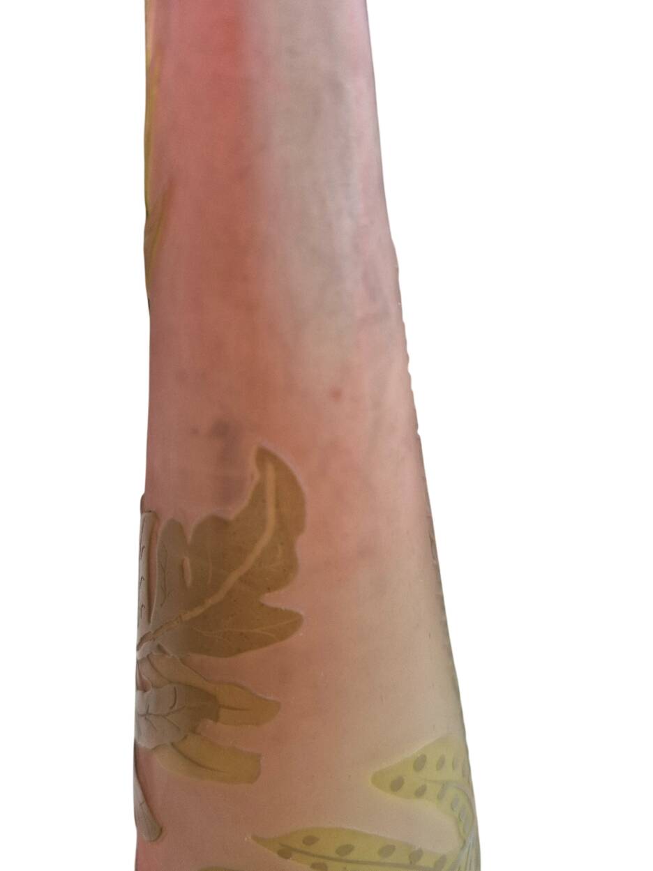 soliflore vase Emile Gallé 1900 1910