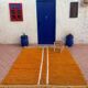 Handmade pure wool rug, size 100 x 200 cm