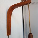 Wall lamp with white glass