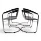 Set of 4 dining chairs by A. Rizzatto for Lo Studio