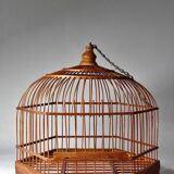 Vintage Chinese Bamboo Decorative Bird Cage