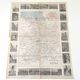 Old map France Brittany Rennes St Malo