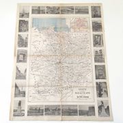 Carte ancienne France Bretagne Rennes St Malo