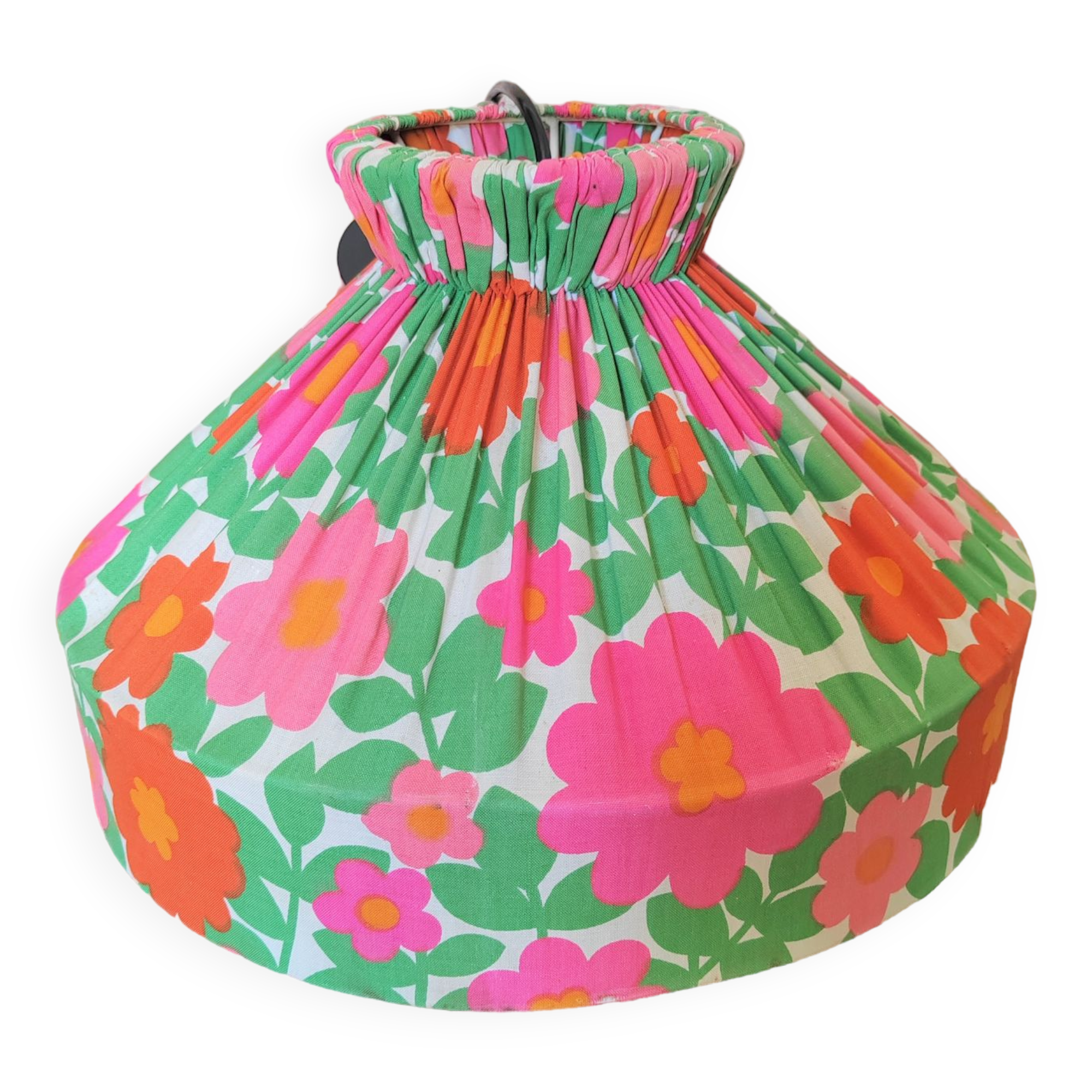 Suspension "kitch" in floral fabric