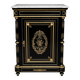 Napoleon III style commode, decorated with brass marquetry and gilded bronze mounts.