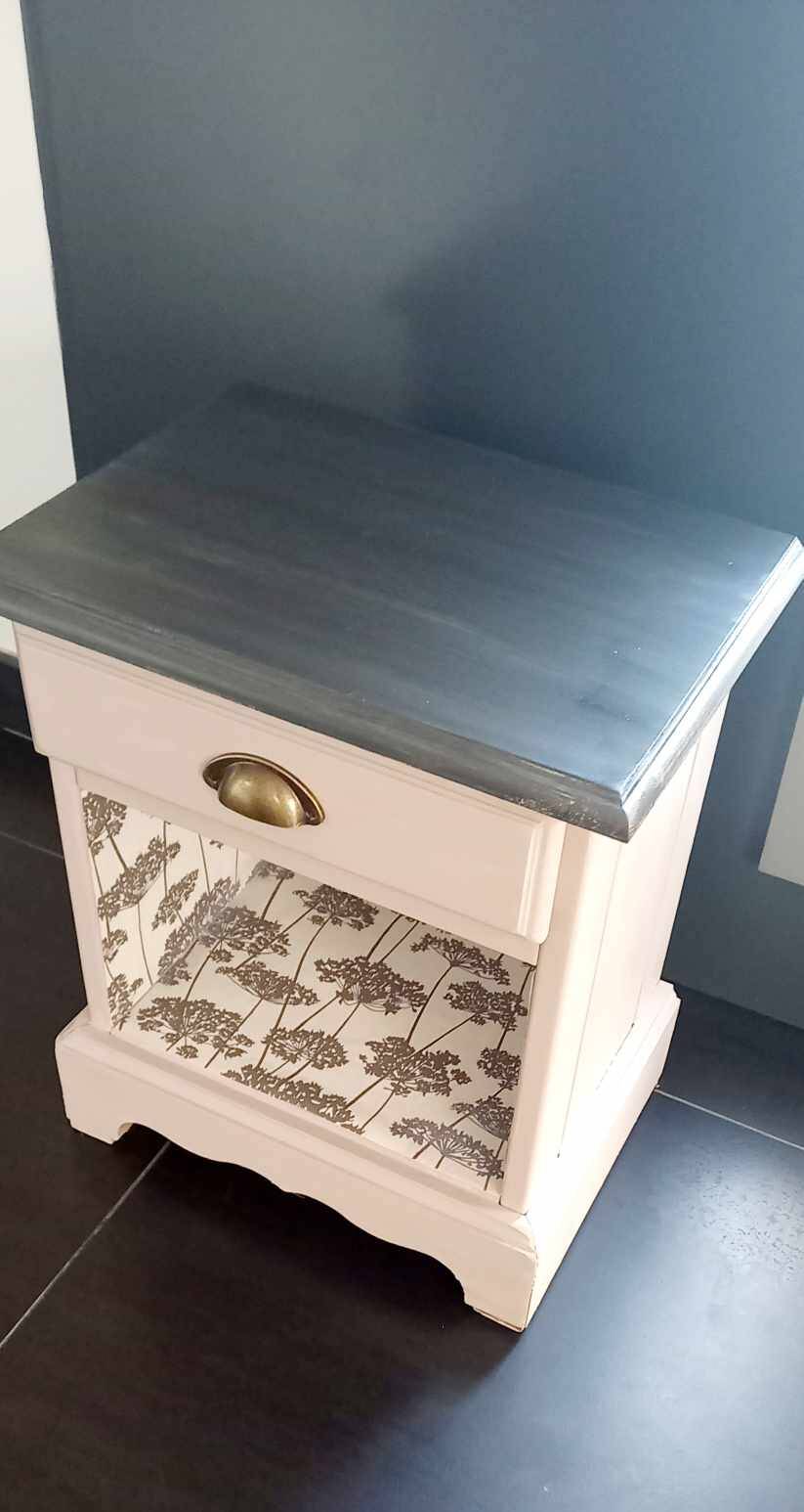 Revamped vintage bedside table