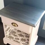 Revamped vintage bedside table