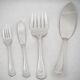 Christofle Japanese, 12 fish cutlery + 1 serving cutlery, 26 pieces.