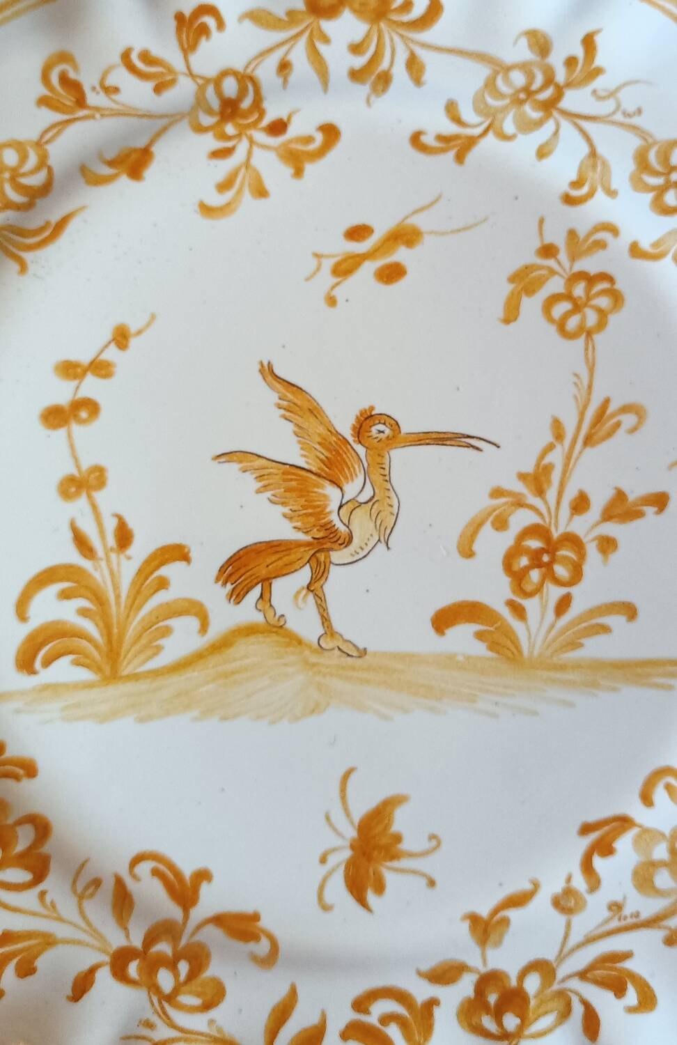 Martres Tolosane Orange earthenware plate