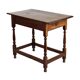 English table drawer lowboy antique solid oak 18th century 94cm
