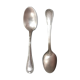 Set de 12 cuillères argentées Ravinet d'enfert -décor coquille - écrin