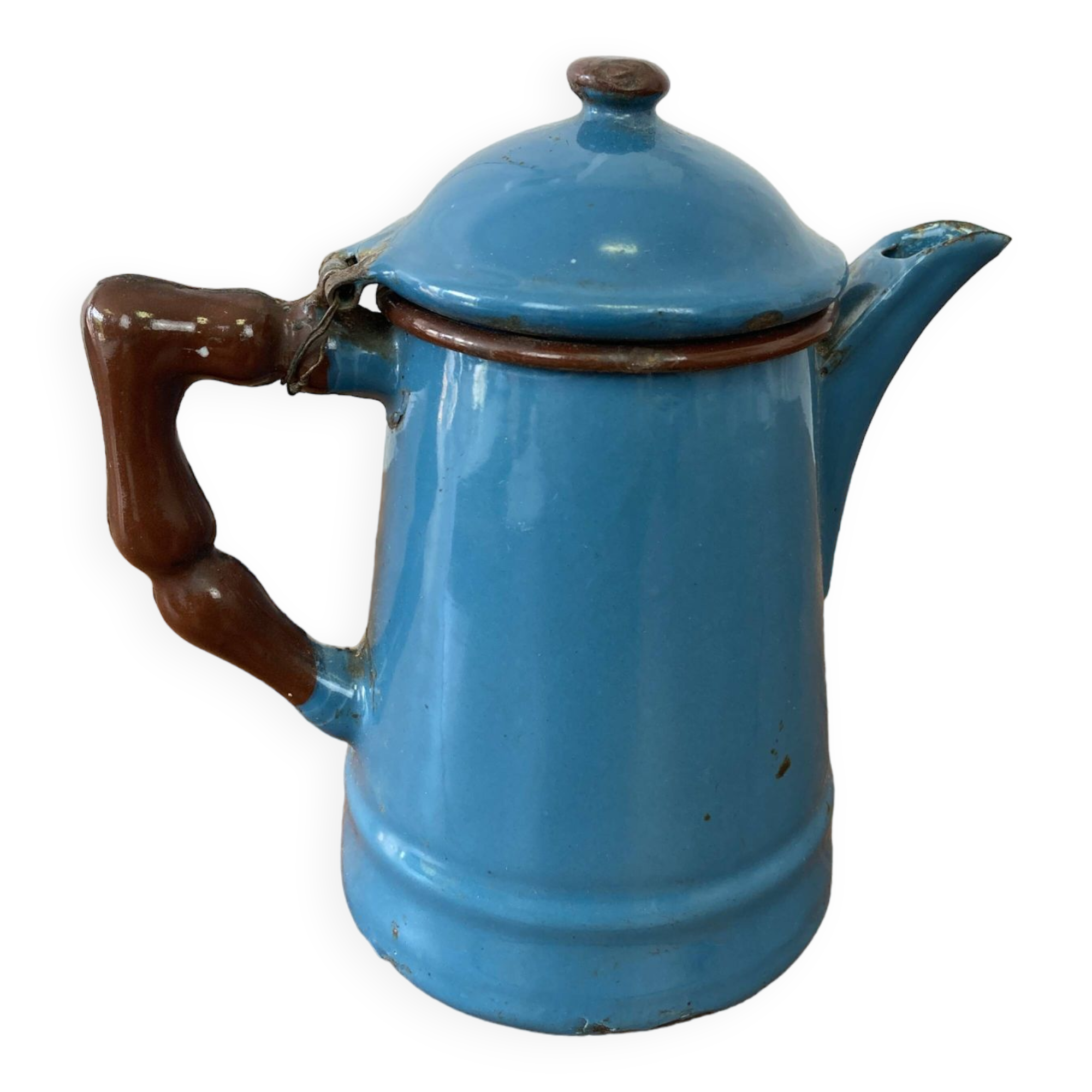 Vintage enameled coffee pot