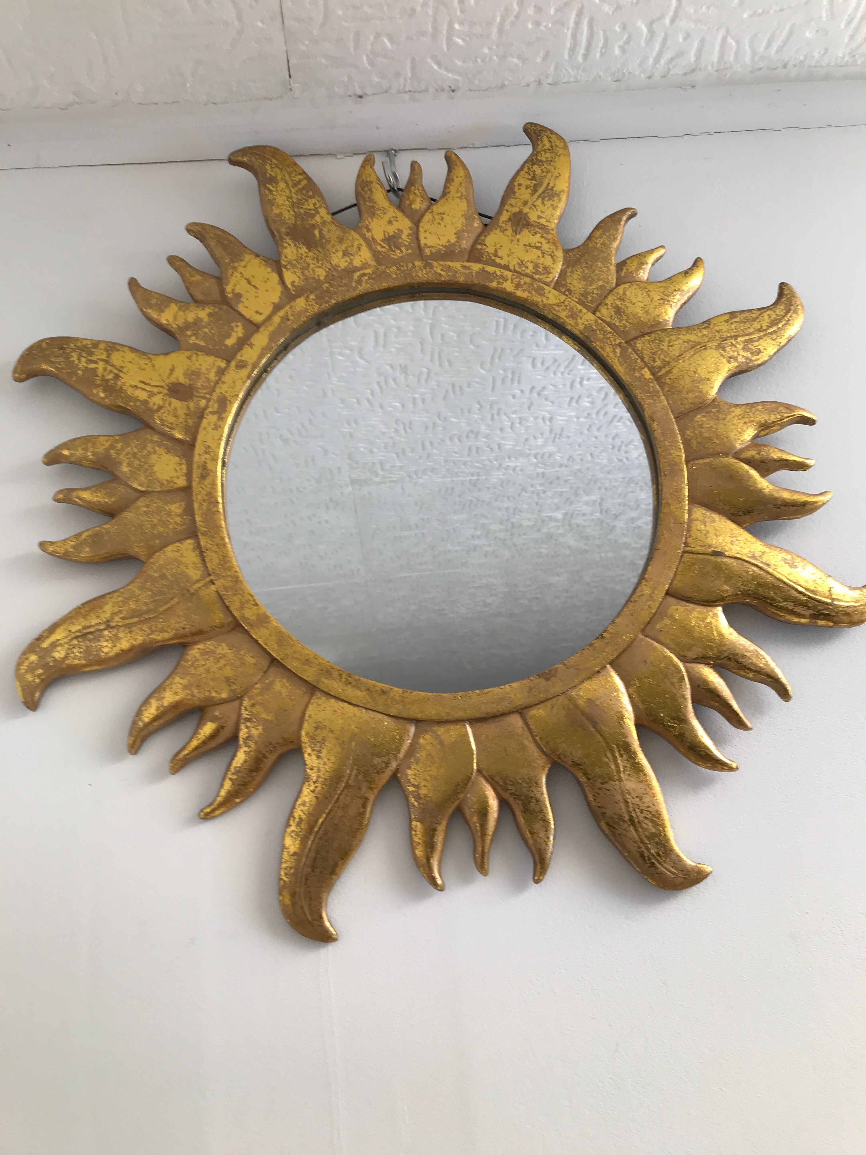 Vintage sun mirror
