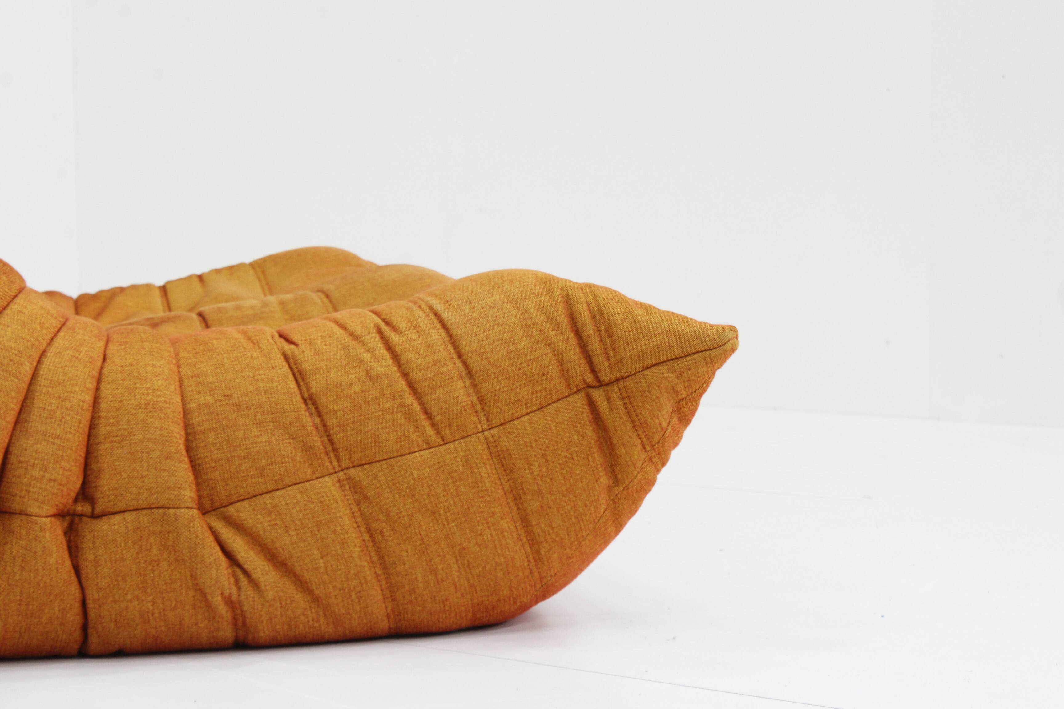 Ligne Roset Togo 2 seater sofa orange by Michel Ducaroy