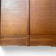 Double filing cabinet with curtains