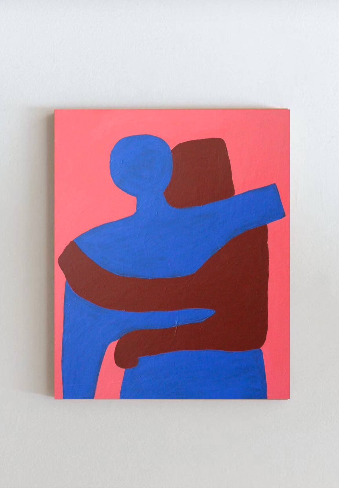 Can I hold you, blue version 100x80cm