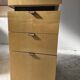 Hugues Chevalier "Princeton" desk – light maple & leather 1980's