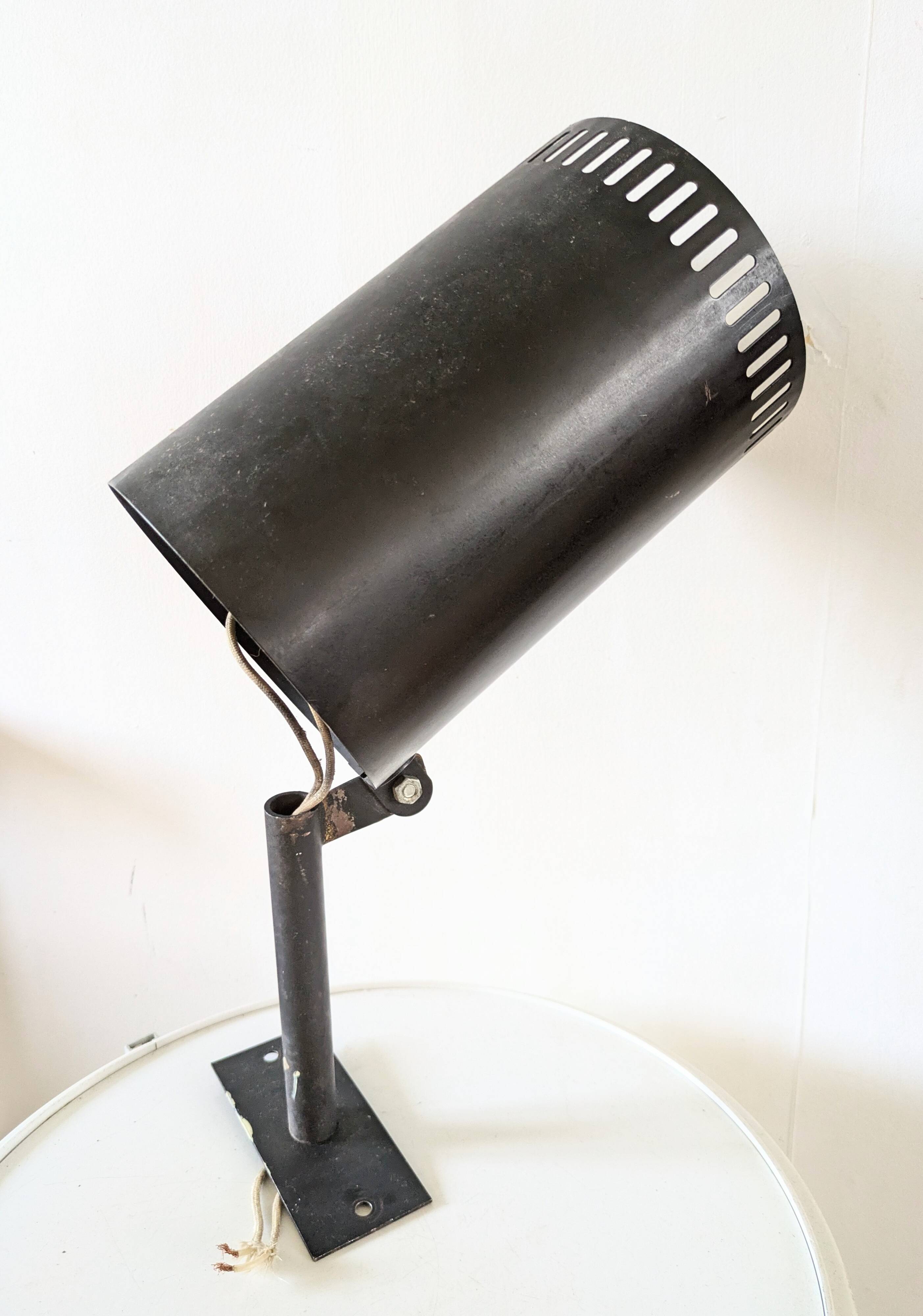Large 60s design tube wall light